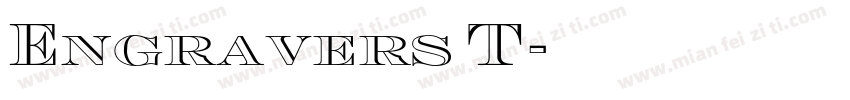 Engravers T字体转换